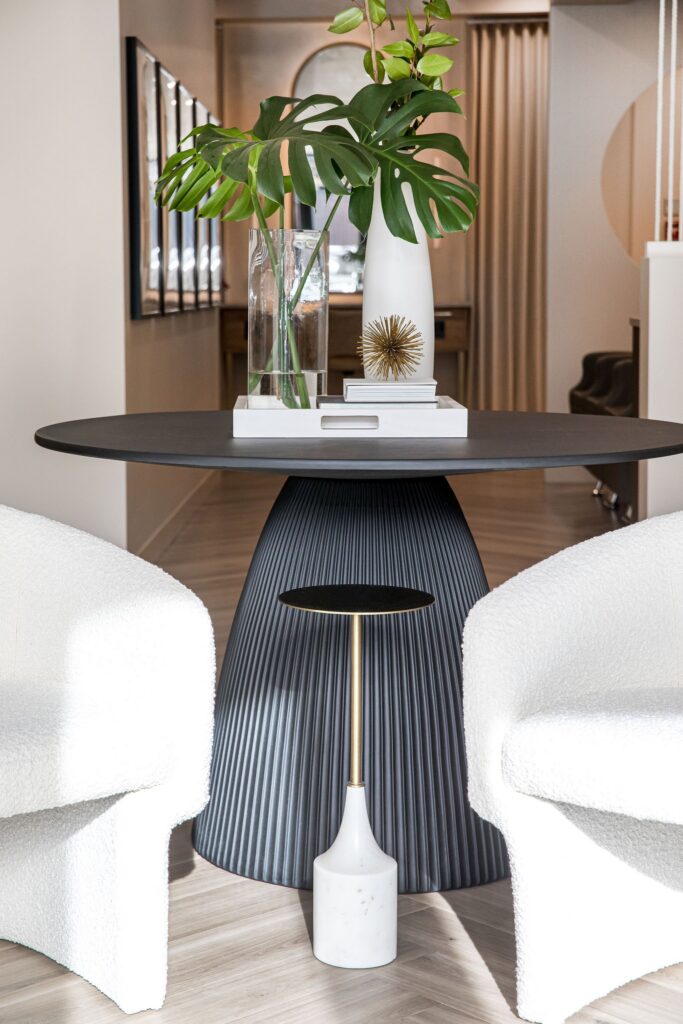 Luxury Waiting Area at The Headroom Salon in Calgary